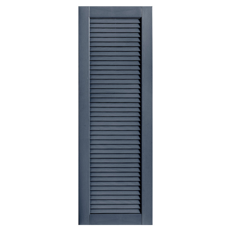 Paire de volets à persiennes droites, 51 po, Indigo, 16 po