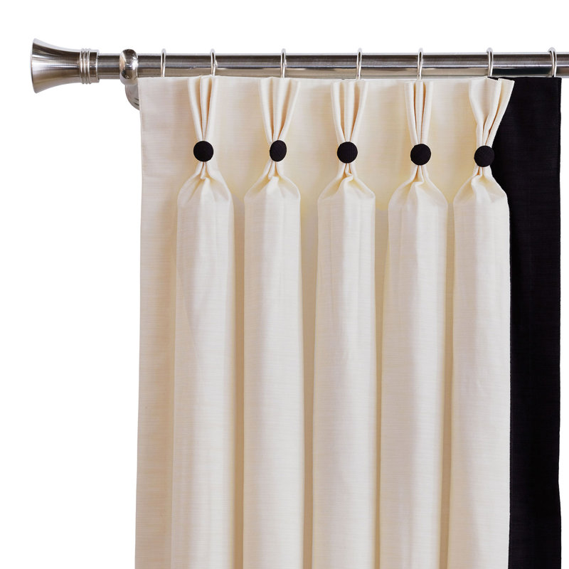 Dominique Room Darkening Curtain Panel, 20" W x 108" L, Left