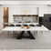 Rectangular Extendable Dining Table Up To 110'' with Sintered Stone Top for 8-12