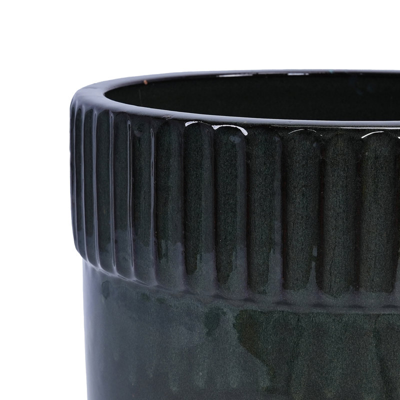 Pot de fleurs en céramique, Noir antique