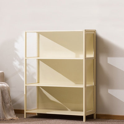 3-Tier Figure Model Display Cabinet Bookcase Blind Box Storage Rack Side Door