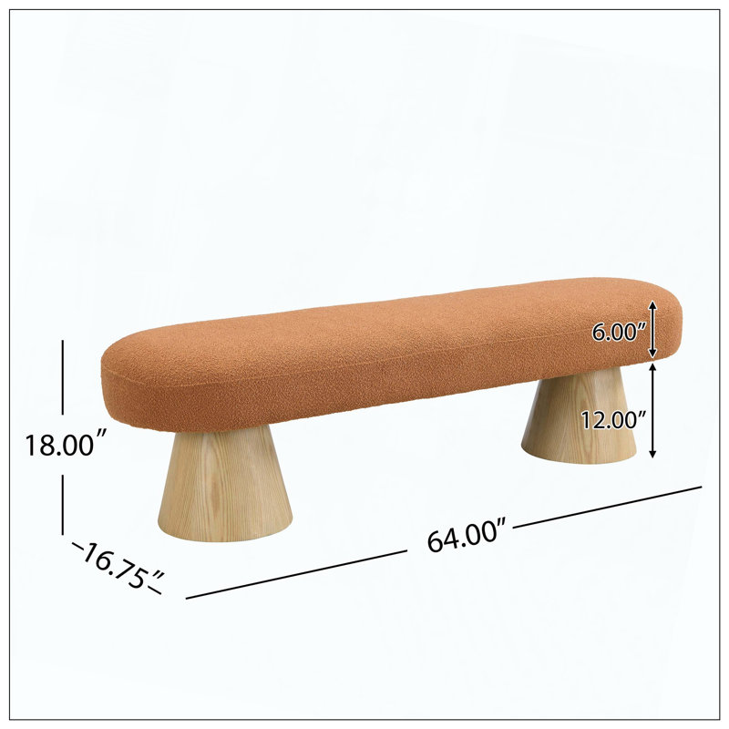 Banc de salle à manger rembourré avec repose-pieds Boucle idéal pour la salle à manger, la chambre à coucher, l'entrée et le salon