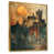 Toile avec cadre flottant or