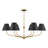 Ksyn 6 Light Vibrant Gold Chandelier-108892387