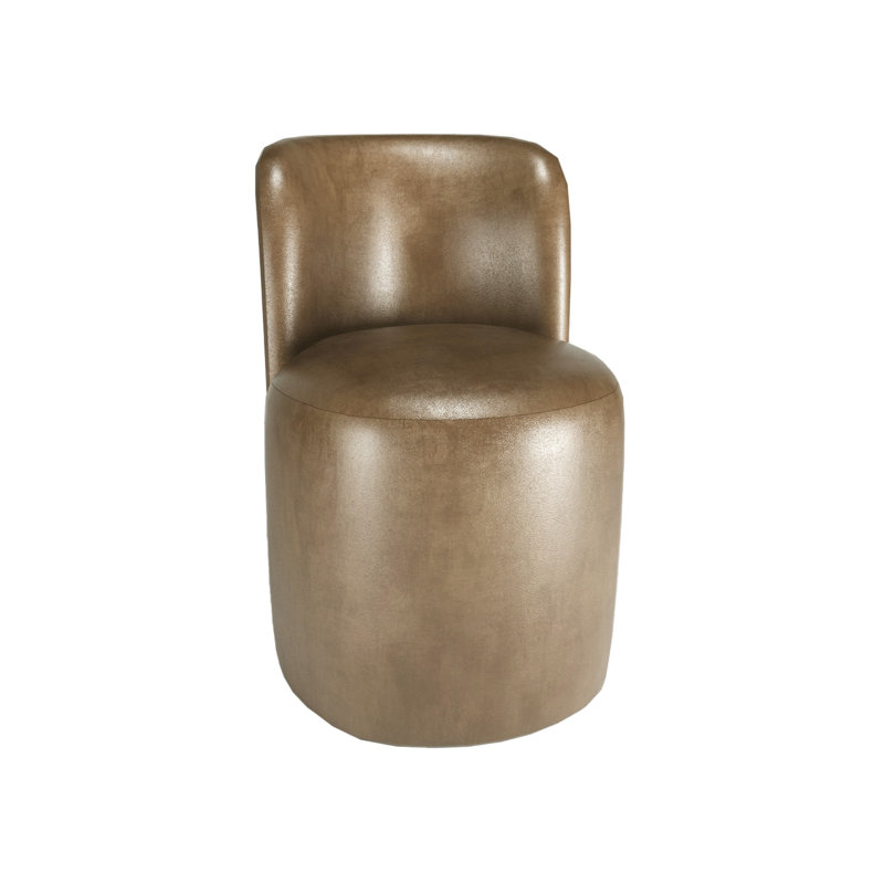 Barrel Upholstery Dining Chair, Brown