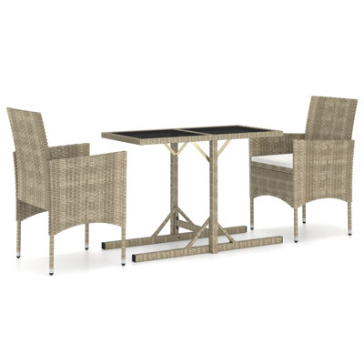 Allensworth 2 Seater Bistro Set with Cushions