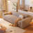 Threeseat LightGray 100% Polyester Sleeper sofa