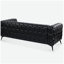 Canapé à trois places avec coussin carré amovible de 84,06 pouces de largeur et accoudoirs traditionnels-2006508490