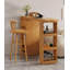 Table-bar moderne et minimaliste en pin avec rangement intÃ©grÃ©-713303810