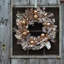 Couronne de Noël en soie et feuille d'eucalyptus métallique rose doré-2098243462