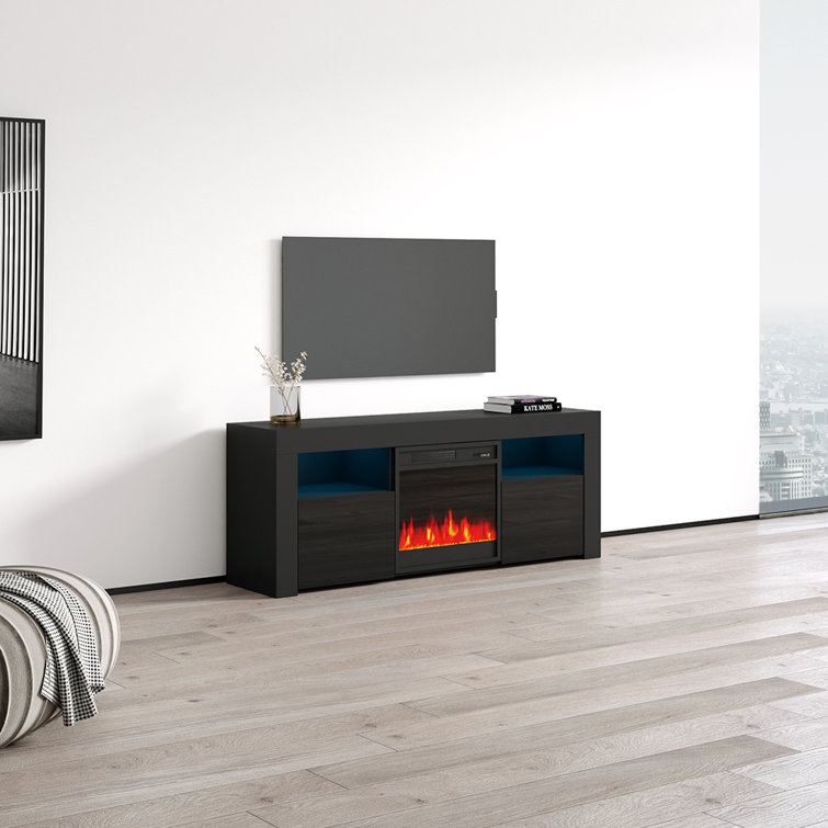 Orren Ellis 57.5'' Media Console u0026 Reviews | Wayfair