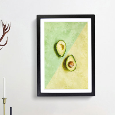 Avocado Split - Picture Frame Painting Print