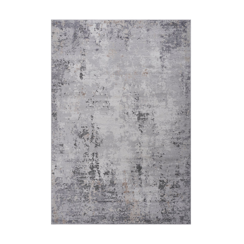2X3 Ivory / Sand / Abstract Doormat Rug, Rectangle 2' x 3'