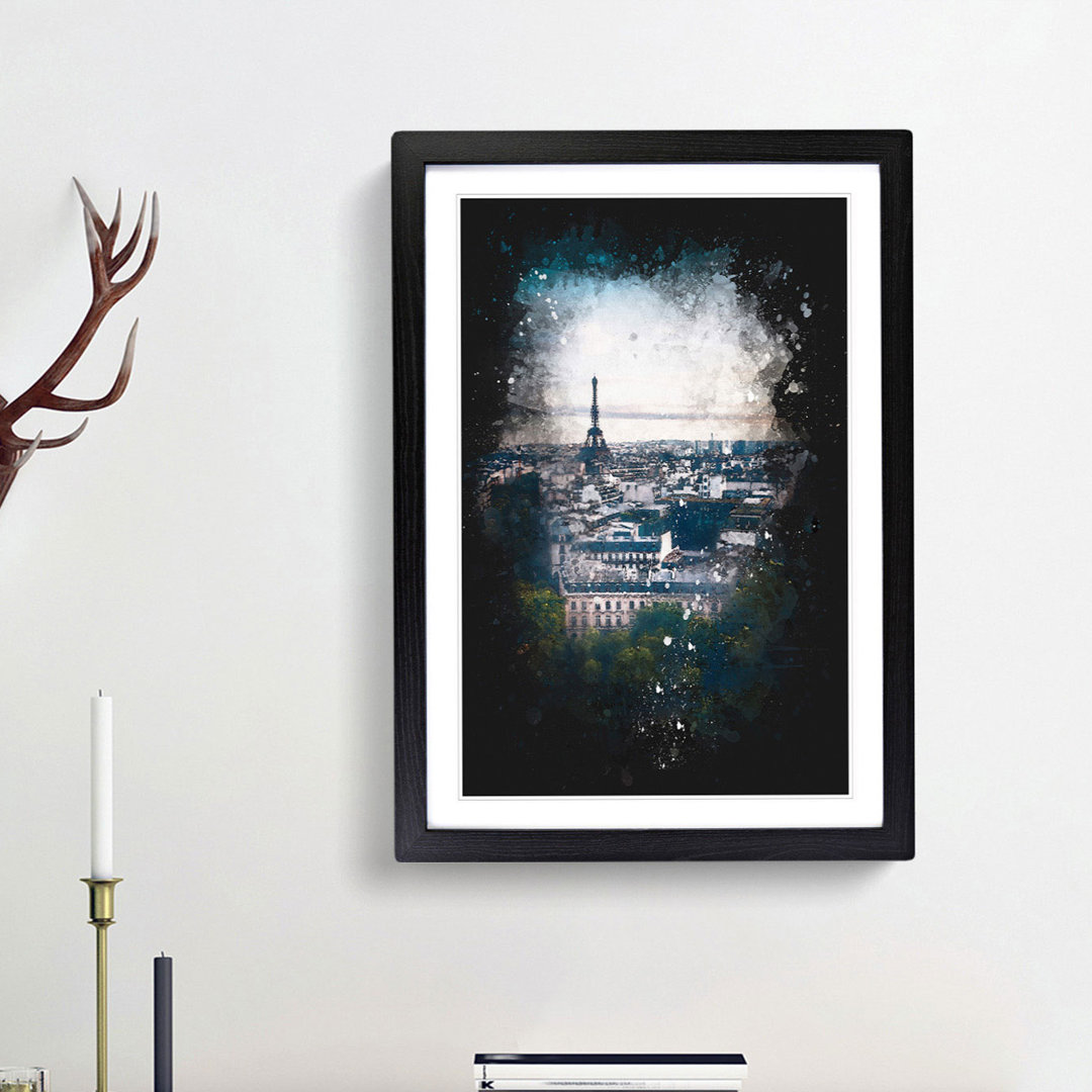 Eiffel Tower and the Paris Skyline - Framed Print