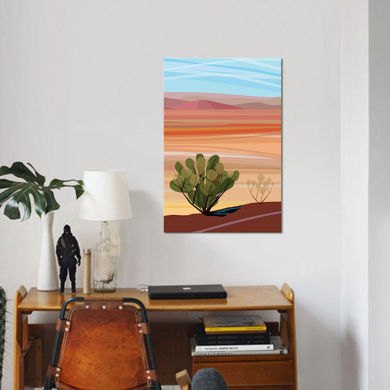 «Mojave Desert Vertical», impression sur toile, H 18 po x l 12 po x P 1,5 po, Pas de tapis, Toile tendue