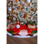 Jupe d'arbre de Noël avec motif de père Noël Kurt Adler, rouge, 48 po