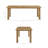 Robinett 86"–105" Extendable Rectangular Oak Wood Dining Table in Weathered Oak-1309320568