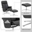 Fauteuil inclinable pivotant avec repose-pieds en similicuir-270824573