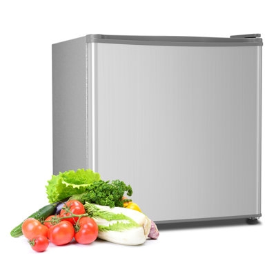 COWSAR 1.4 Cubic Feet Portable Freestanding Mini Fridge With Freezer, Reversible Door