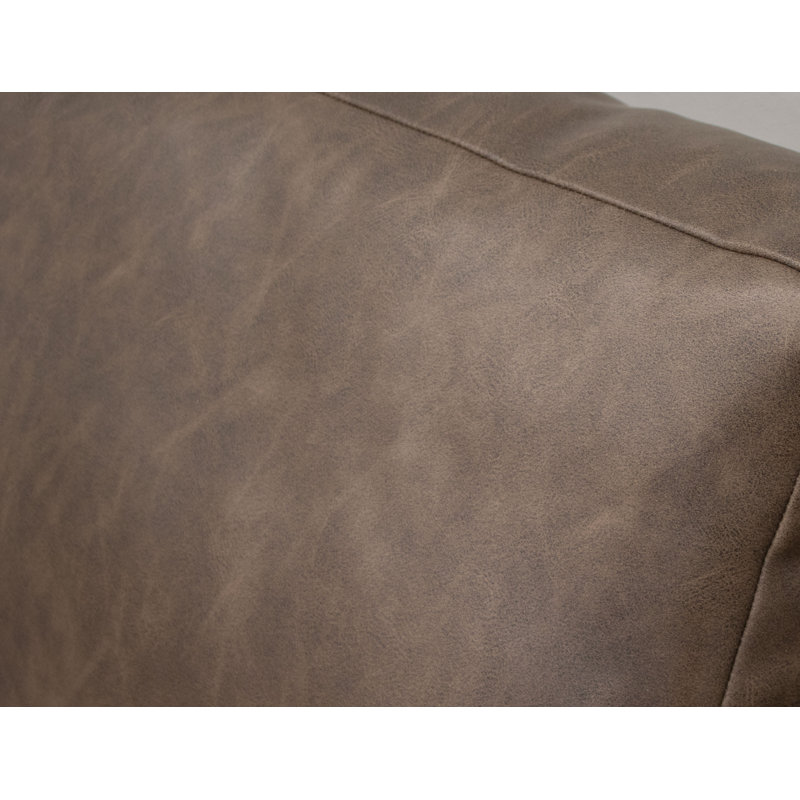 Fauteuil Thurmond, Similicuir hickory