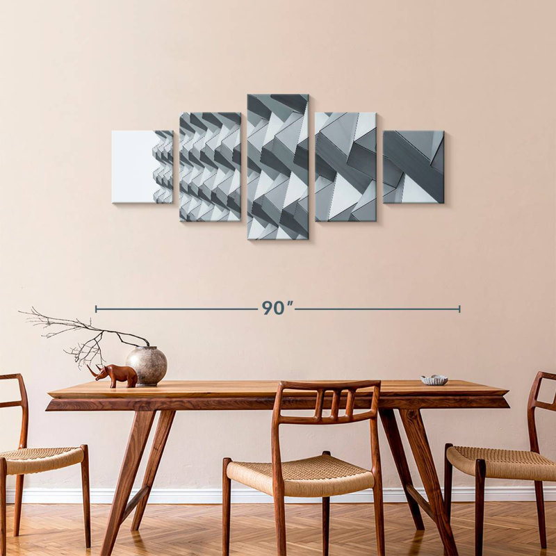 Geometric Facade, 36" H x 80" W