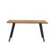 Ricky 4 Person Dining set - a Rectangular Wooden Dining Table with Metal Legs and a Set of 4 Quilted Velvet Dining Chairs for Dining Room - Modern Dining Table Set-1494139822-1494139823