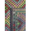 Tapis jaune en laine noué à la main de conception unique 6 pi 6 po x 8 pi 11 po années 2000 Jijim