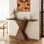 Console en bois massif de style américain.-742091579