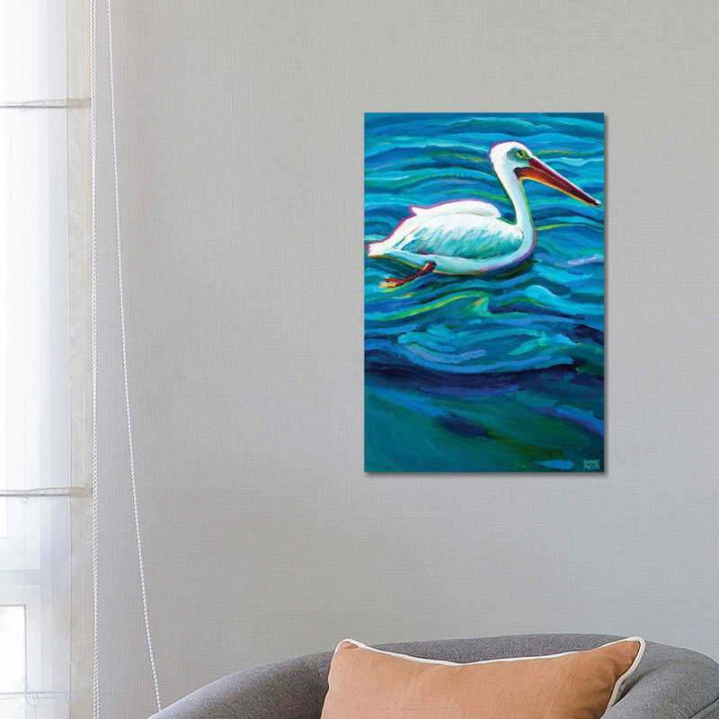Swimming Pelican by Robert Phelps - Wrapped Canvas Gallery-Wrapped Canvas Giclée, 66.04 cm H x 45.72 cm W