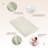 Whisper Organic Certified Organic Twin Flat Sheet Only - 100% Organic Cotton Sheets With Luxurious Soft And Breathable 300 Thread Count Sateen Weave Finish - Gots & Fairtrade Certified (Twin, Pastel Green)-117442420-117442424
