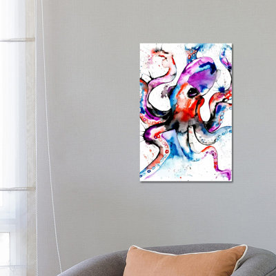 Octopus by Lisa Whitehouse - Wrapped Canvas Gallery-Wrapped Canvas Giclée