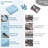 Washable Solid Color Textured Thin Indoor Rug, Low Pile Area Rug with Soft Surface, Non Slip Backing, Easy Clean Design for Living Room, Bedroom, Dorm, Home Office-549291333-551298903