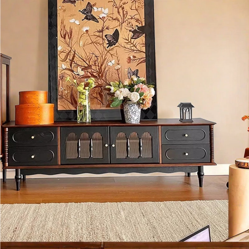 Meuble télé de style français rétro, 78.74"