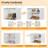 Expandable 8-Tier Shoe Rack Organizer with Door – Modular Shoe Storage Cabinet with PVC Shelves, Stackable, Dustproof, Space-Saving, Holds 32 Pairs, for Entryway, Hallway, Closet, Bedroom-1403638471