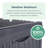 Garden Storage Box Plastic Outdoor Lock Lid Large 336L Patio Container Wheels Aarohi