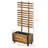 Outdoor Wooden Planter with Wheels-362850544