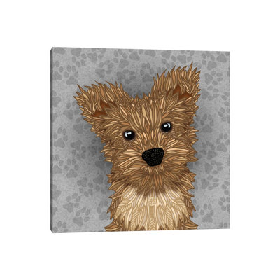 Huie Yorkie by Angelika Parker - Wrapped Canvas Print