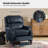 Adeesa Genuine Leather Manual Recliner-1773226430