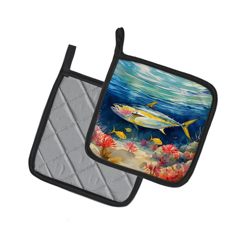 Caroline's Treasures Nautical Collection Polyester Potholder Set