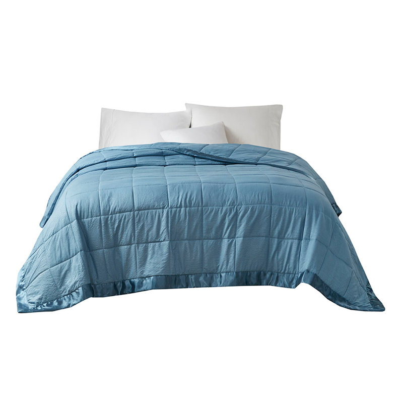 Couverture en duvet synthétique surdimensionnée, Bleu ardoise, Grand lit