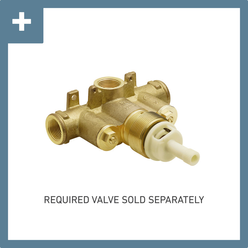 Weymouth Exacttemp Faucet Trim with Lever Handle, Matte Black