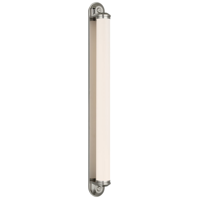 Ralph Lauren Belgrave 32" Linear Bath Light, 32" H x 3" W x 3.75" D, Polished Nickel, 2100 W