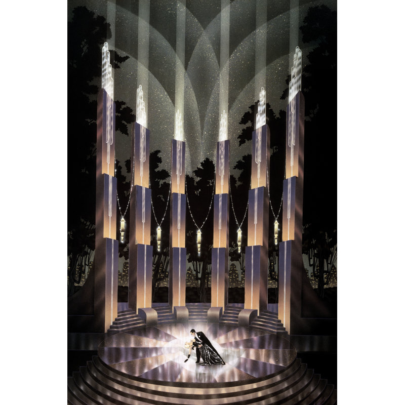 " Nocturne " by Robert Hoppe, 12" H x 8" W x 1.25" D