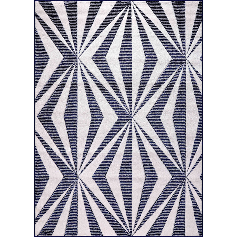 Allyza Geometric Area Rug, Runner 60 x 220 cm