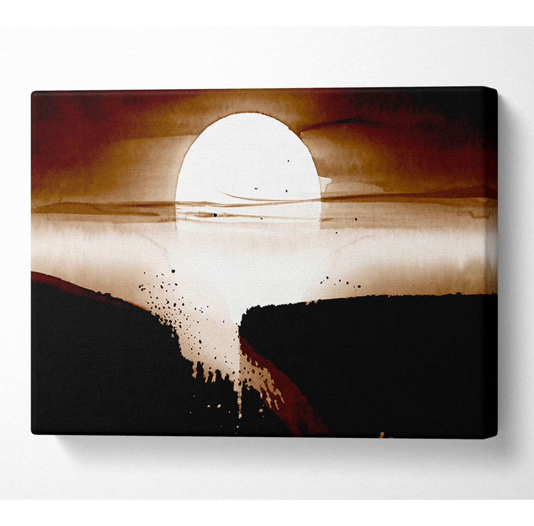 Chocolate Moonlit River Flows - Kunstdrucke auf Leinwand