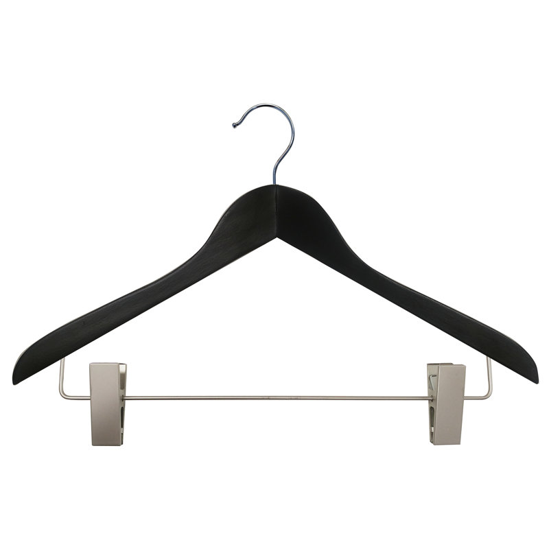 Cintre coordonnateur en bois, Noir