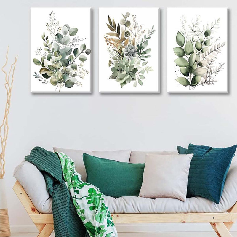 3 Piece Wrapped Canvas Print, 60 cm H x 40 cm W