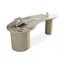 Bureau en pierre beige avec 3 tiroirs-110223083