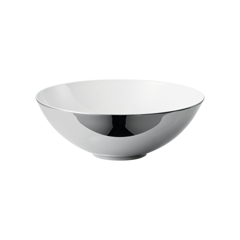TAC Porcelain Vegetable Bowl, White/Platin