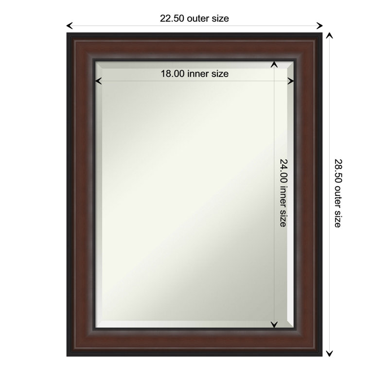 Miroir de salle de bain Hilma, 29 po x 23 po